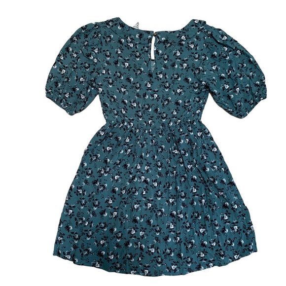 Size Small Womens Speechless Puff Sleeve Sage Floral Dress - Picture 3 of 7